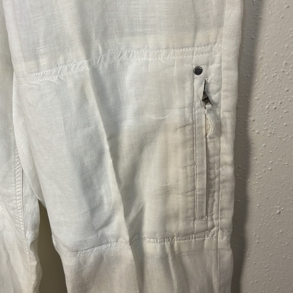 Calvin Klein 100% white linen pants size 33x30 - Picture 3 of 8